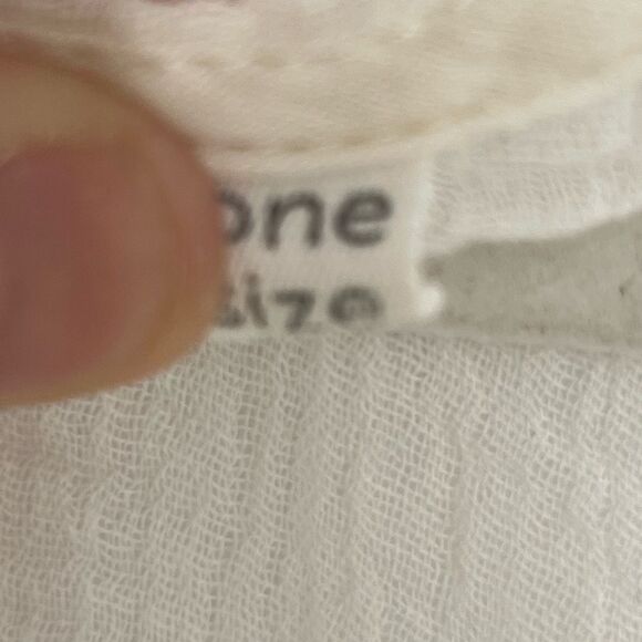 The Handloom Los Angeles Cotton White  Kimono with tassels - Picture 4 of 5